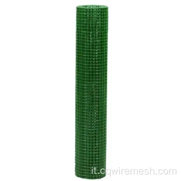 Mesh 25x25mm verde in vinile a filo rivestito